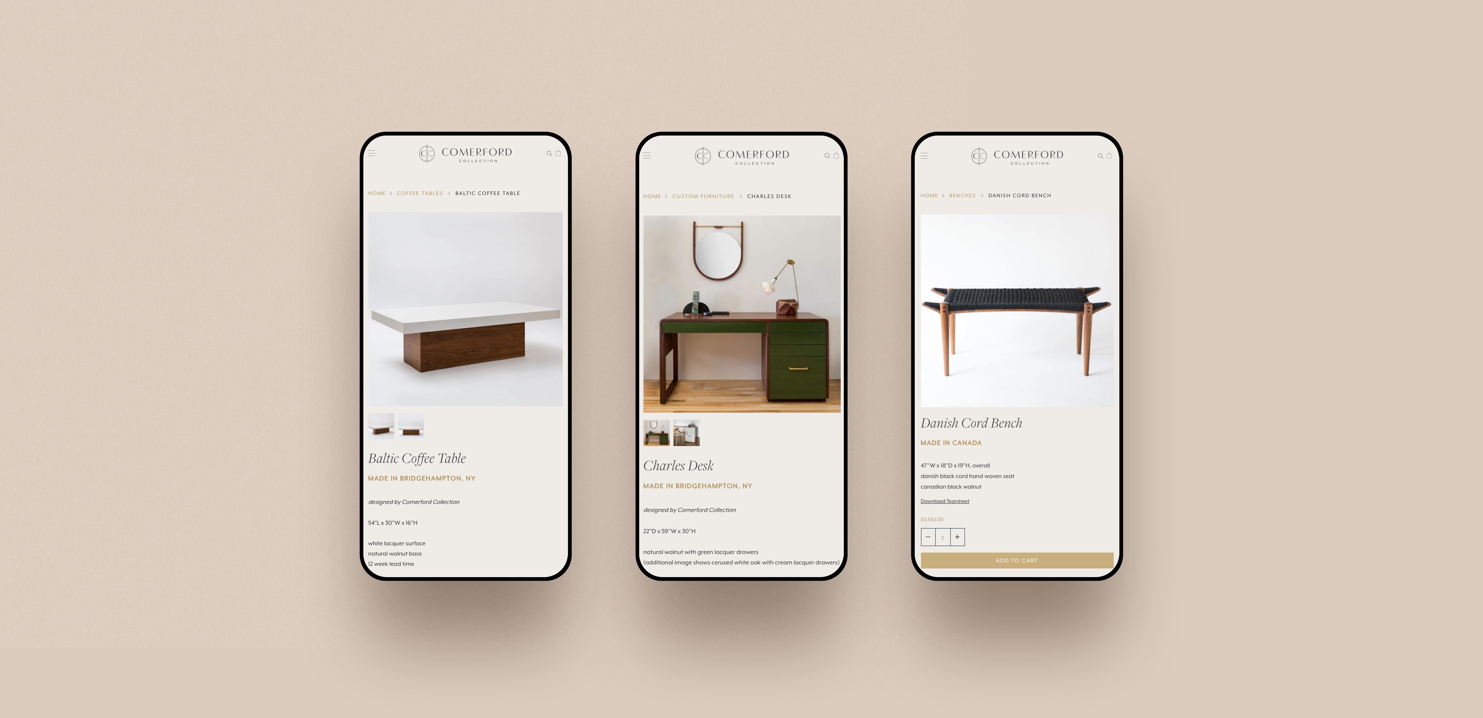 Comefored Collection Website and Branding Studio Seagraves Design Agency St. Louis Missouri Chesterfield Store Signage
Packaging Open Box Experience
Copywriting Brand Voice
Shopify E-commerce