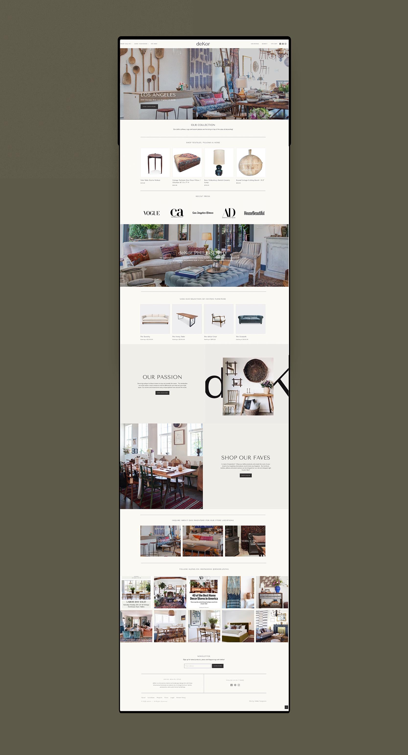 deKor shopify website ecommerce design by Studio Seagraves Design Agency based in St. Louis Missouri Woman owned Female Founded