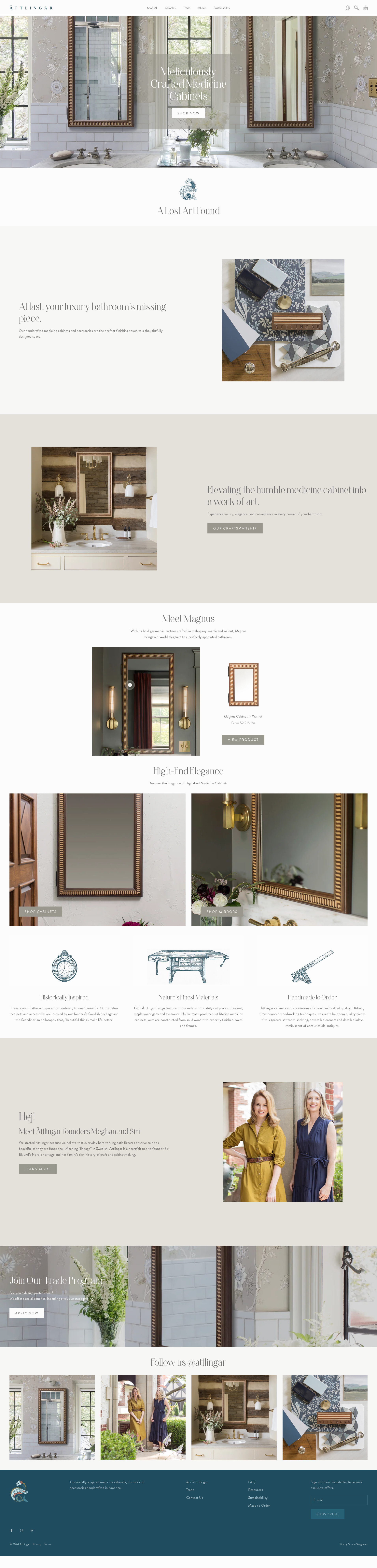 Ättlingar.com website mockup by Studio Seagraves | Shopify Agency