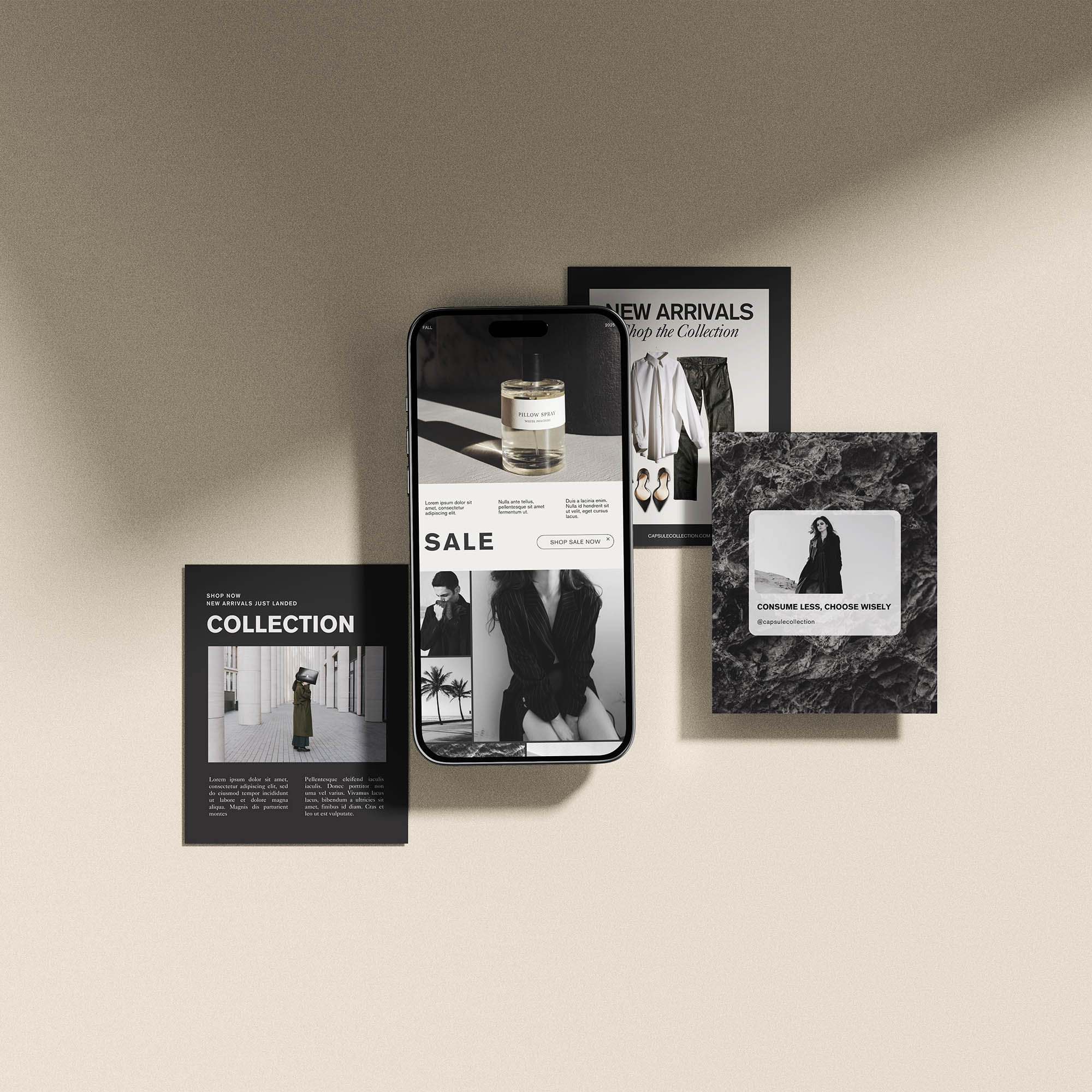 Capsule Luxury Social Media Canva Templates for High-End and Premium Brands by Studio Seagraves